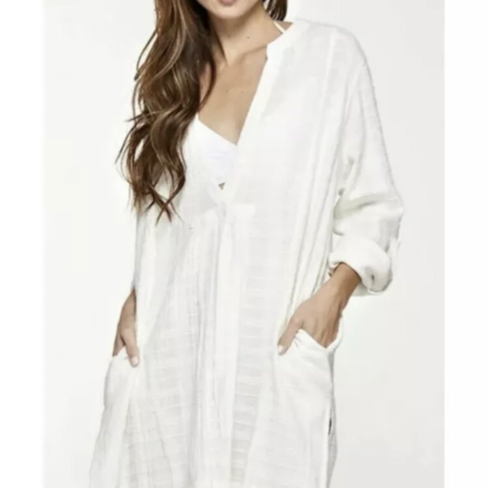 NWT LOVESTITCH In The Fourth Collection Cotton Gauze Cover Up Tunic Dress